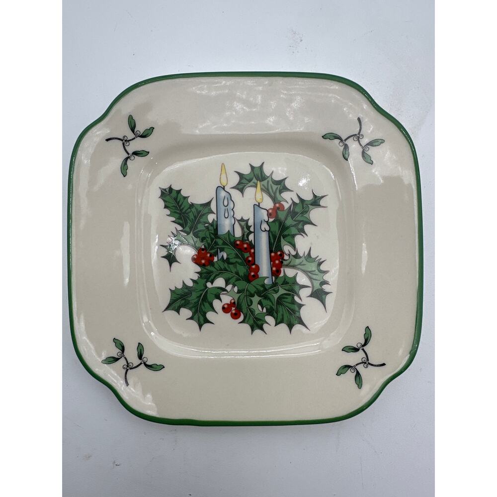 Spode 2005 Replacement square Decorating Tree World Christmas small 6" plate